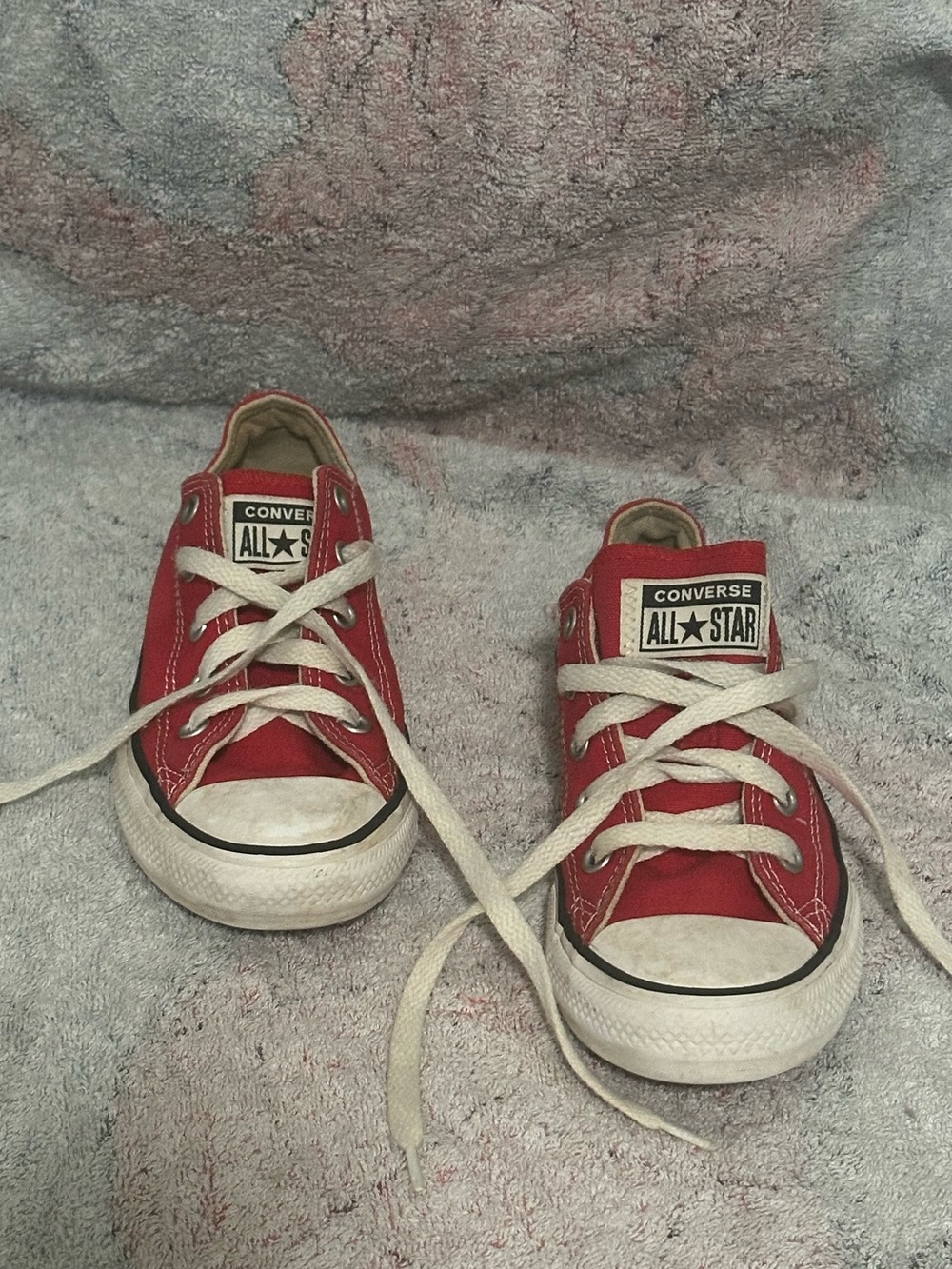 Converse Red Low Top size 13 Kids